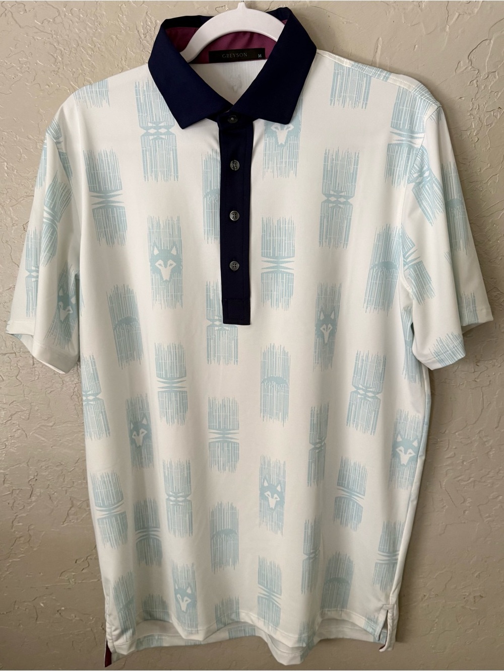 Greyson Golf Western Spirits Polo Mens Size Medium Arctic New
